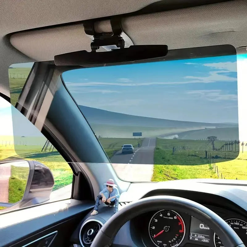 Large Polarized Car Sun Visor Extender with UV400 Protection, Secure Buckle Attachment, Anti-Snow Blind & Clear Vision Oasis Select