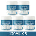Nerve Relief Magnesium Cream With Niacinamide Moisturizing Hydrated Skin Repair Skin Barrier for Knees Joints Muscles Massage Oasis Select 120ML X 5