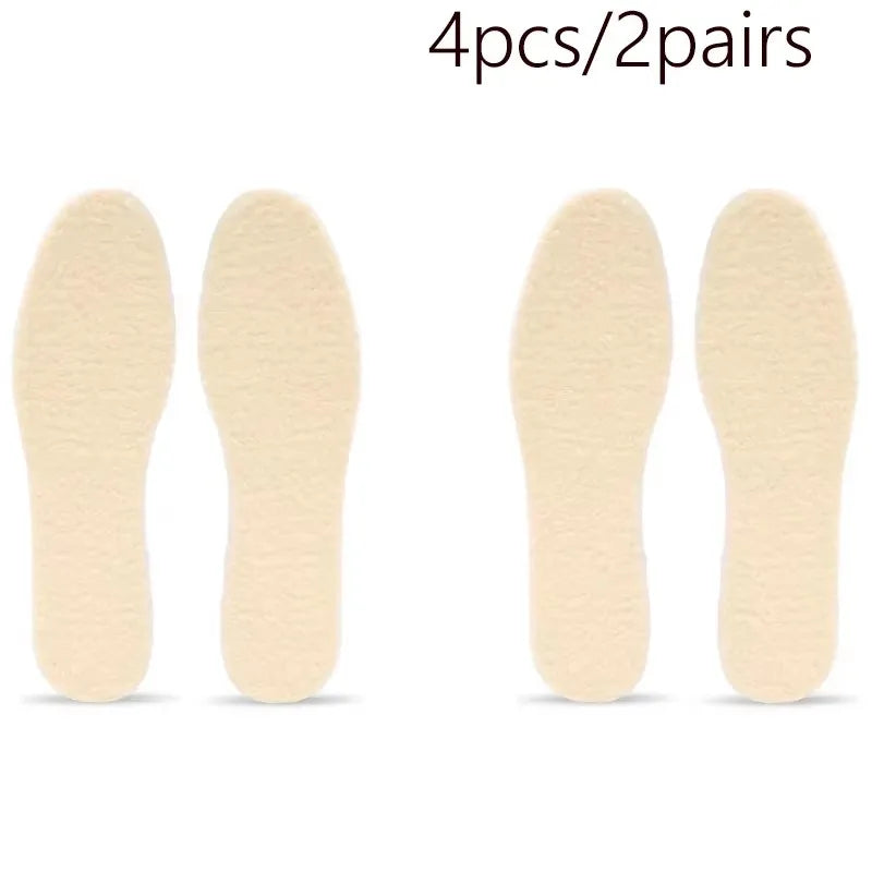 1-6pair Lamb Fleece Insoles Men Women Winter Keep Warm Insole Soft Wool Thicken Shoepad Cashmere Shoes Insert Thermal Shoe Pads Oasis Select 2pair 41-42