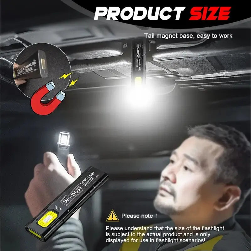 Mikenoon Mini COB LED Keychain Flashlight | Rechargeable EDC