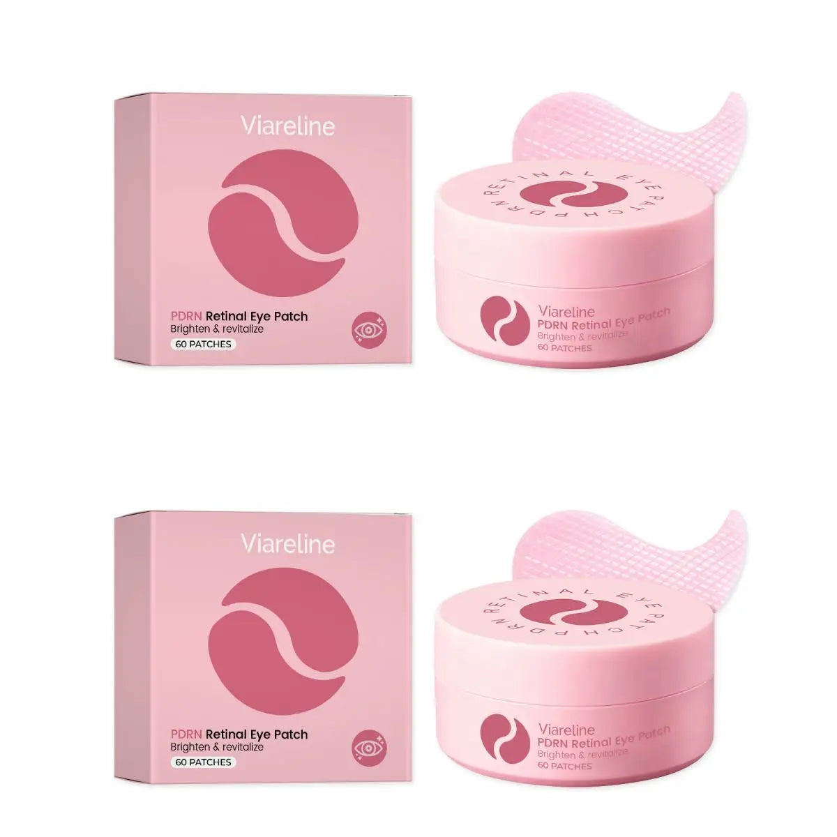 Brightening Moisturizing Eye Mask Deep Nourishing Reduce Dark Circle Oasis Select 60pcs x2 boxed