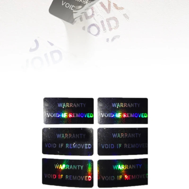 100Pcs Warranty Protection Sticker Security Seal Brittle Paper Tamper Proof Warranty Void Label Stickers Adhesive Label Oasis Select