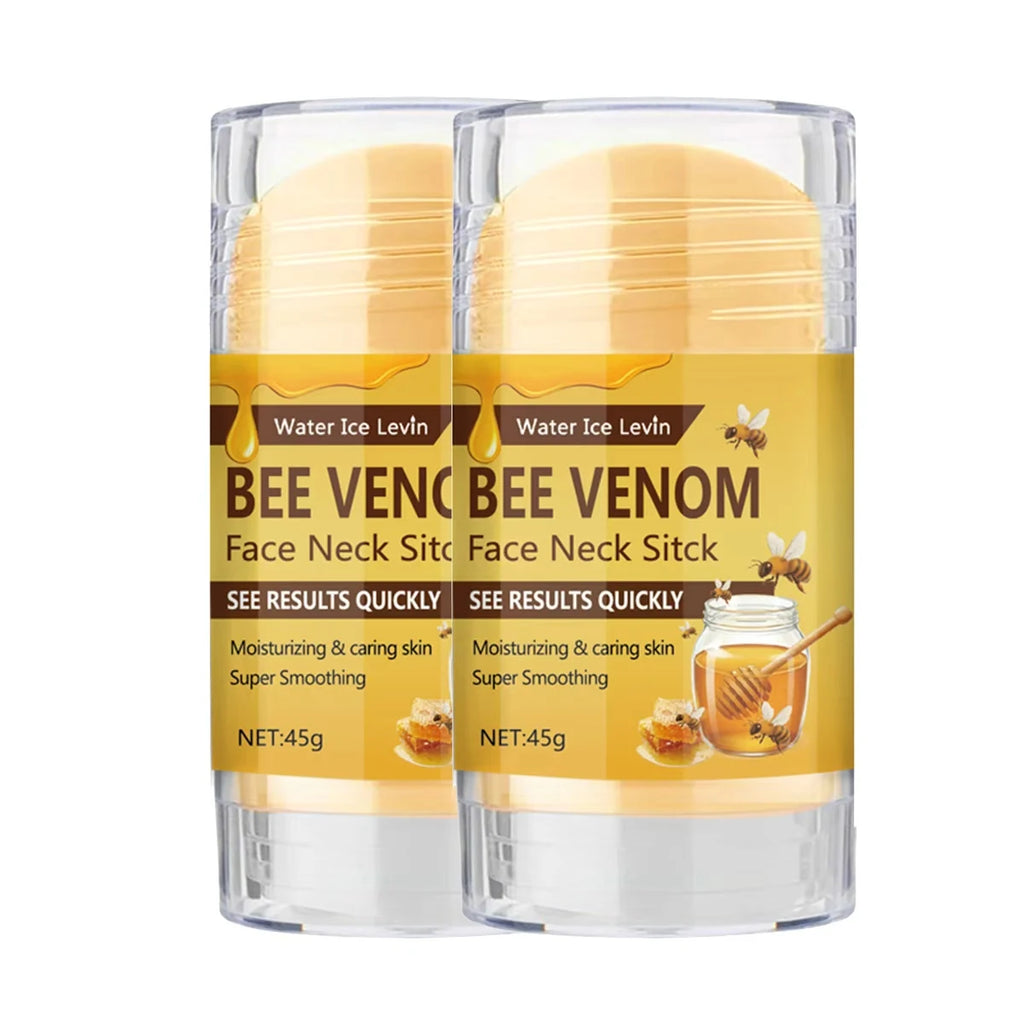 Bee Venom Face & Neck Firming Stick with Collagen & Vitamin C - Intense Moisturizing & Smoothing Anti-Aging Treatment Oasis Select GOLD 45g
