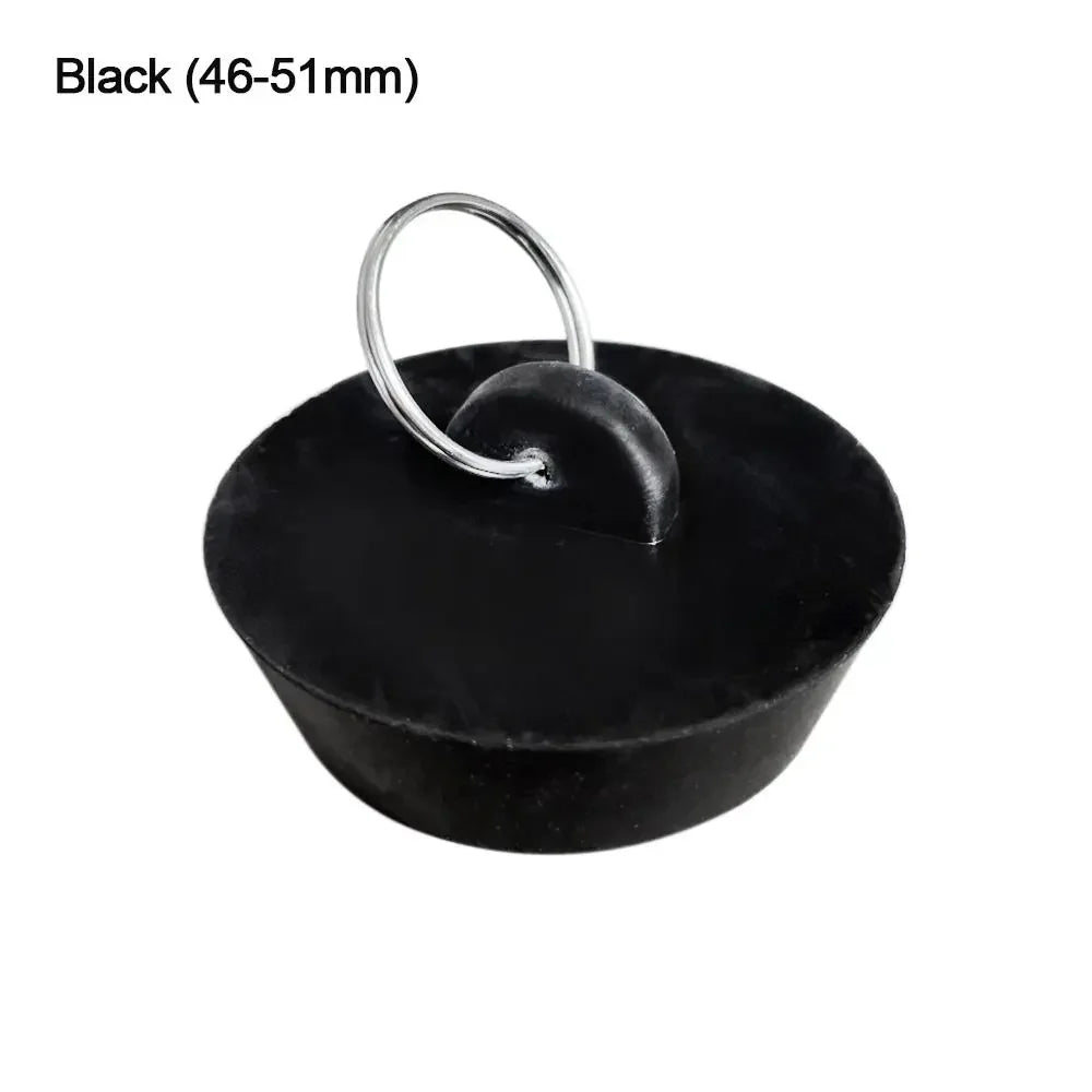 1/3pcs Rubber Bath Tub Sink Water Floor Drain Plug Durable Rubber Drain Stopper Replacement Fittings Oasis Select 3Pcs black-46-51mm