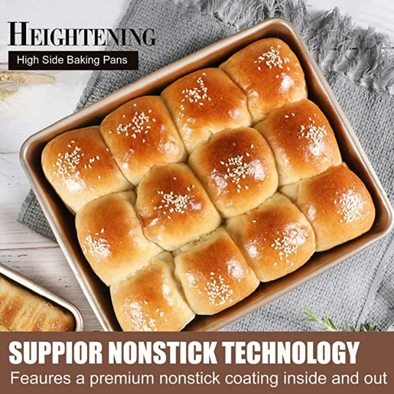 Carbon Steel Baking Tray Oven Specific Rectangular Non Stick Baking Plate Flat Bottomed Tray Steamed Cake Tray Oasis Select
