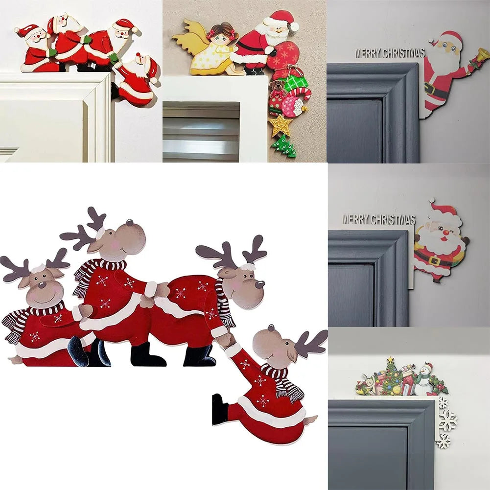 Door Decor Christmas Ornaments Decorations Christmas Door Decor DIY Christmas Deer Hanging Ornament Xmas Door Corner Ornament Oasis Select