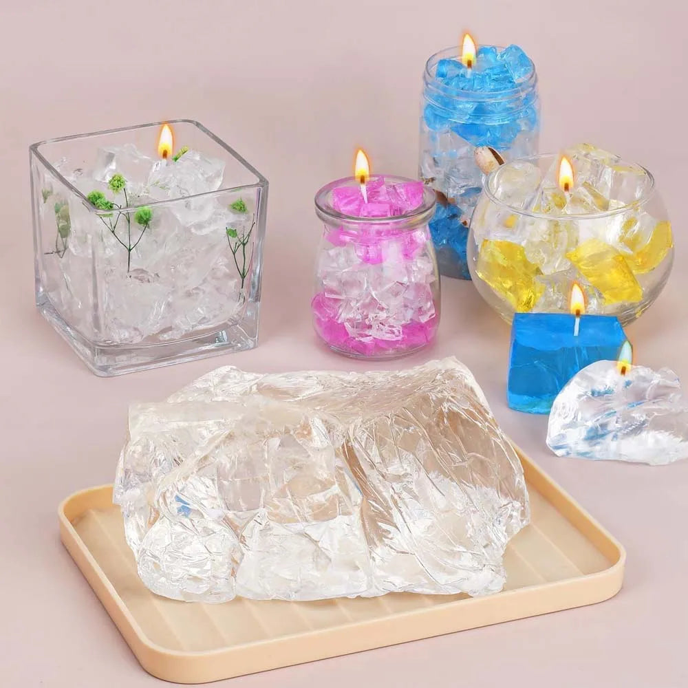 100G Blue Clear Wax for Candle Making-DIY Aromatherapy Candle Making Gel, Candle Materials, Birthday Christmas Gift Decoration Oasis Select