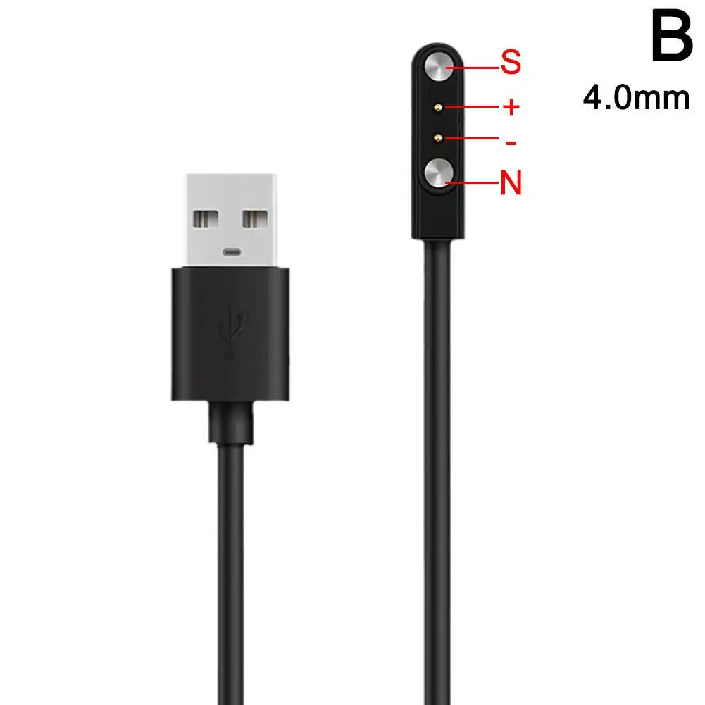 Universal 2-Pin Magnetic USB Charging Cable for Smart Watches