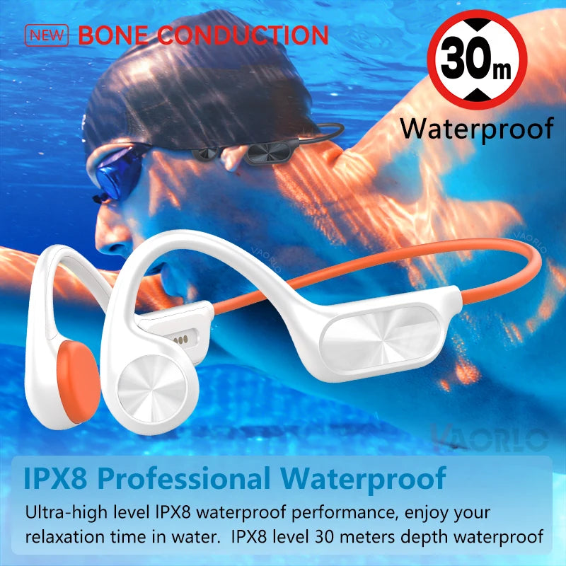 Bone Conduction Wireless Headphone IPX8 Waterproof Swimming Headset Bluetooth 5.4 32GB RAM MP3 Player HIFI Music Sports Earphone Oasis Select
