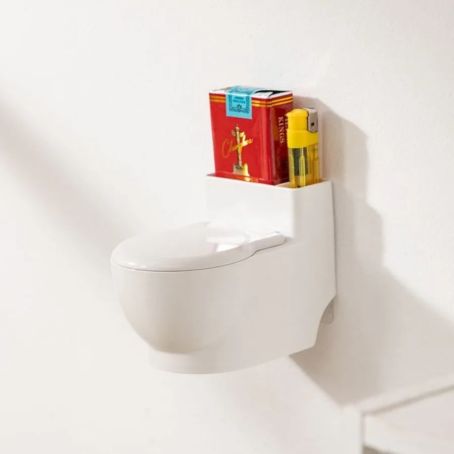 Creative Ashtray Toilet Shaped with Lid Bathroom Wall Mounted Detachable Ashtray Anti Drop Thick Desktop Ashtray Storage Box ﻿ Oasis Select