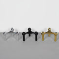 Modular Metal Candle Holder Interconnectable Geometric Candelabra for Stick Skinny Home Dining Table Decor Wedding Centerpiece Oasis Select 3pcs Golden