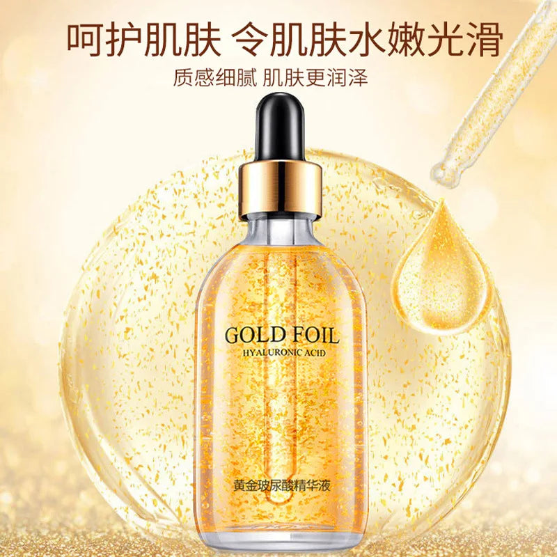 100ml 24k Gold Hyaluronic Acid Nicotinamide Face Serum Anti Aging Facial Lifting Collagen Essence Skin Care Whitening Serum Oasis Select