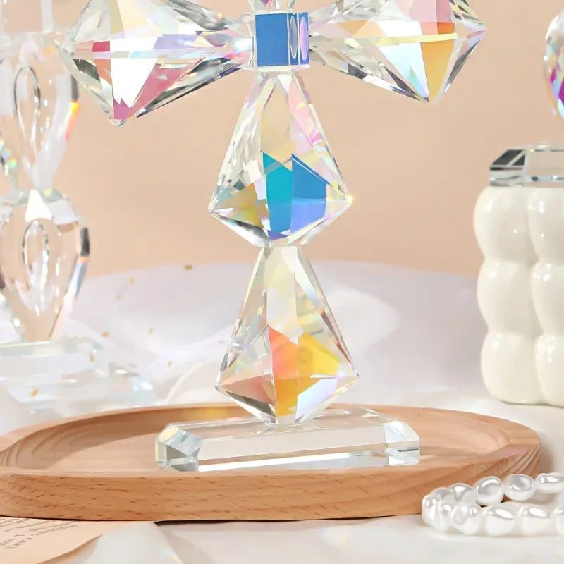 European Crystal Crafts, Creative Furniture, High-quality Colorful Cross Glass, Hotel Living Room Decorations Oasis Select
