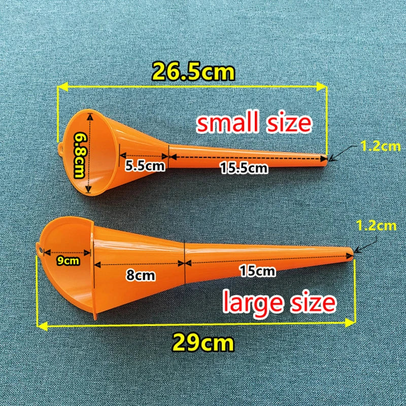Car Long Stem Funnel Gasoline Oil Fuel Filling Tools Anti-splash Plastic Funnel Motorcycle Refueling Tools Auto Accessories Oasis Select