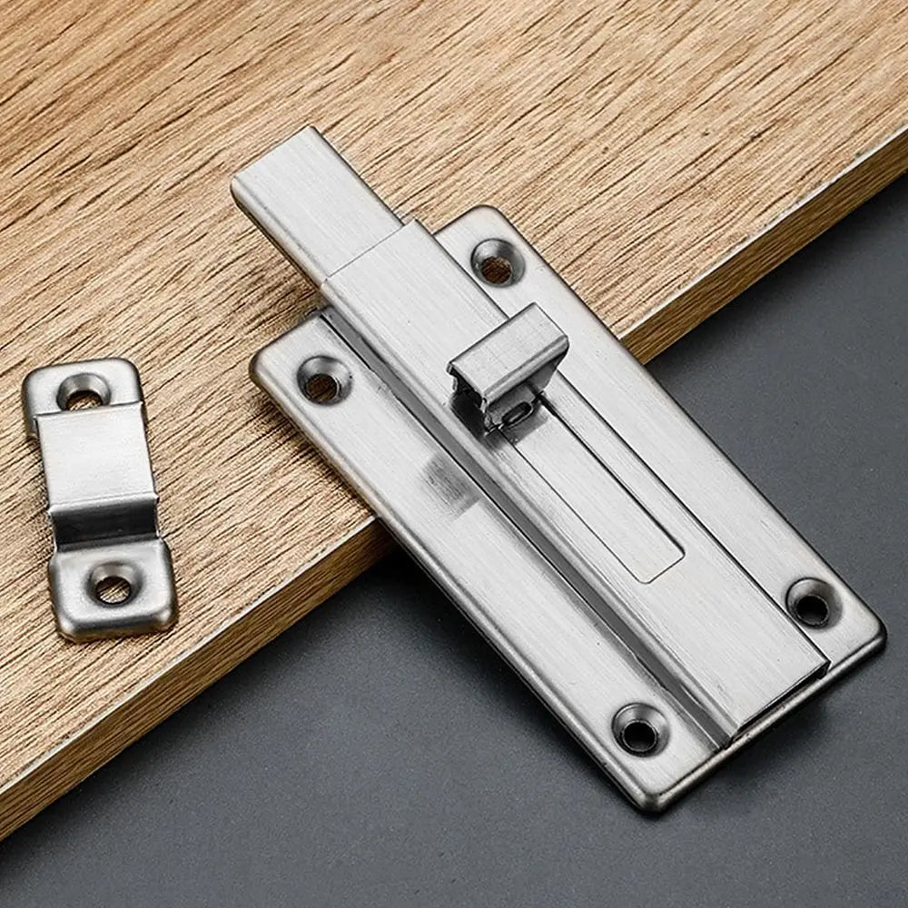 1Sets Cabinet Hinges Self-elastic Latch Stainless steel Furniture Supplies Security Bolt Latch Hardware Anti-theft Oasis Select