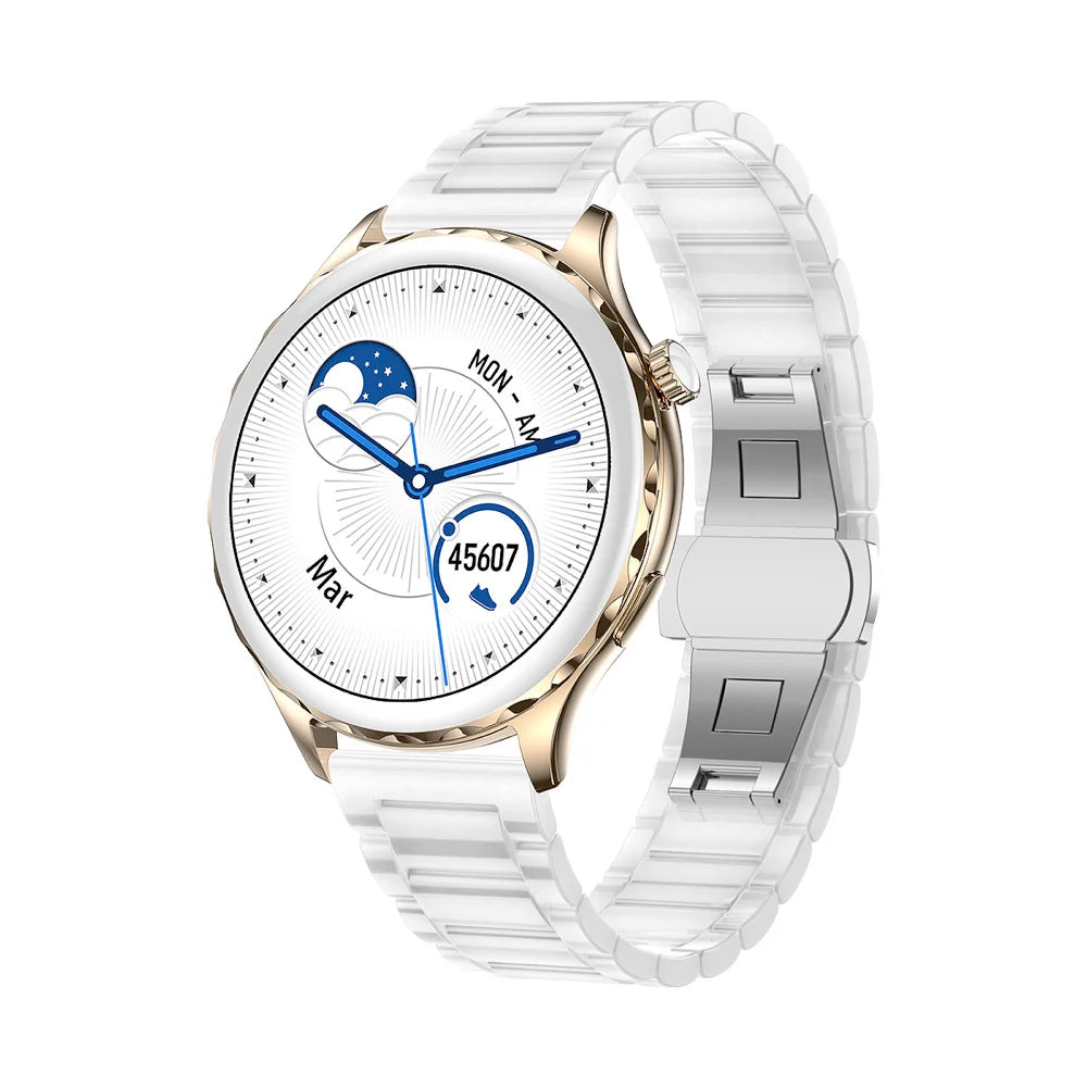 1.32" Smart Watch Women Blue Tooth Call Smartwatch 2023 Original Lady Watches Sports Fitness Heart Rate Waterproof Bracelet Oasis Select GDWH3M