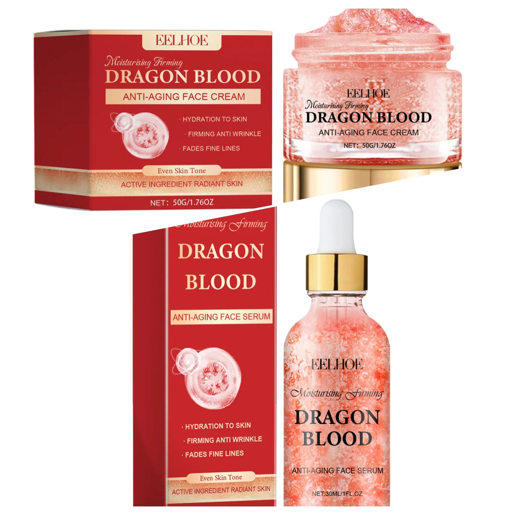 EELHOE Dragon Blood Cream Set – Anti-Aging Firming Serum Anti-Aging Skincare Set Oasis Select Dual Effect Care