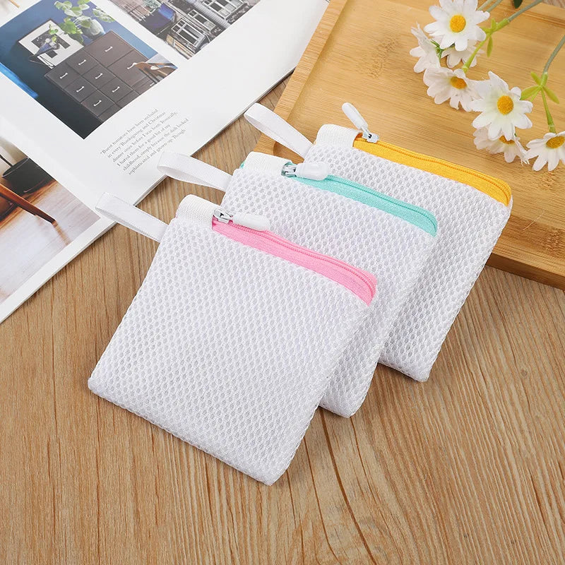 Thickened Polyester Mesh Laundry Bag Mini Multi-Function Laundry Bag Bra Lingerie Socks Laundry Basket Washing Machine Sorting Oasis Select