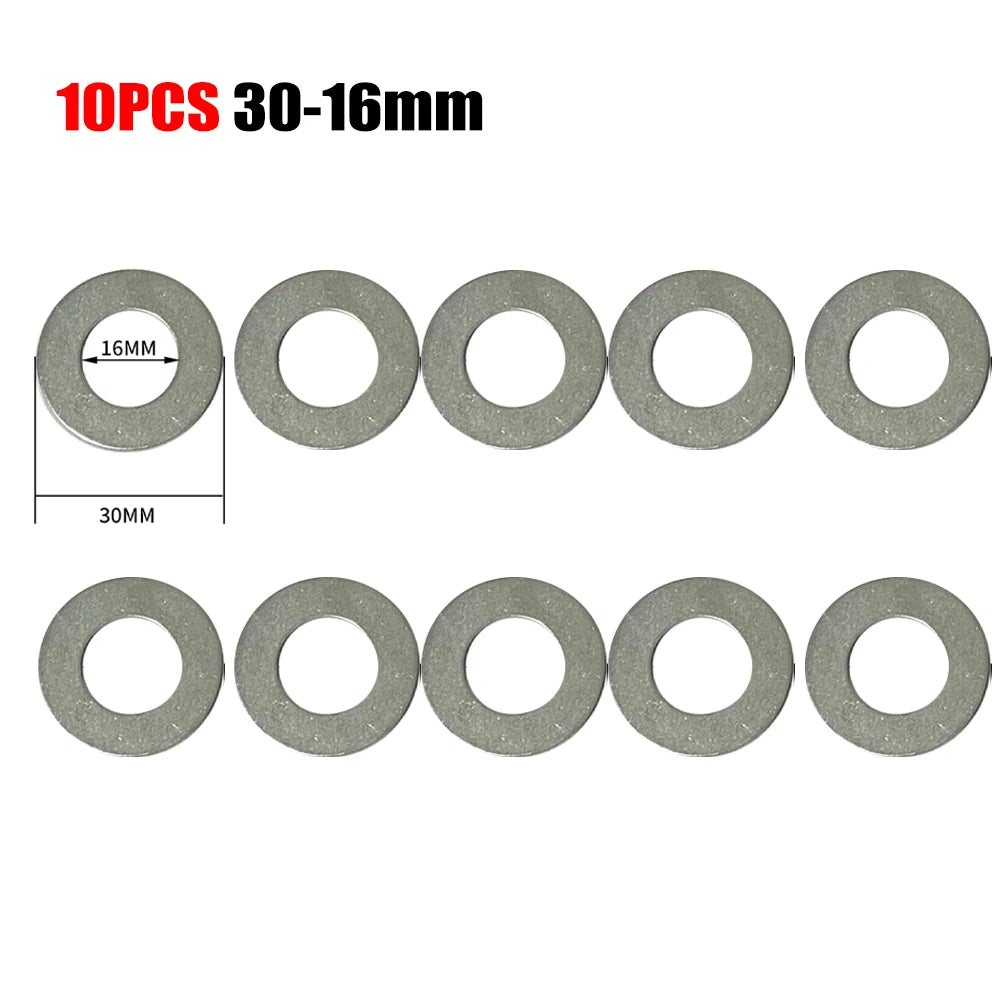  10pc Circular Saw Blade Reducing Rings Conversion Set For Ring 16/20/22/25.4/30/32MM Cutting Disc Grinder Woodworking Tools Oasis Select 30-16MM