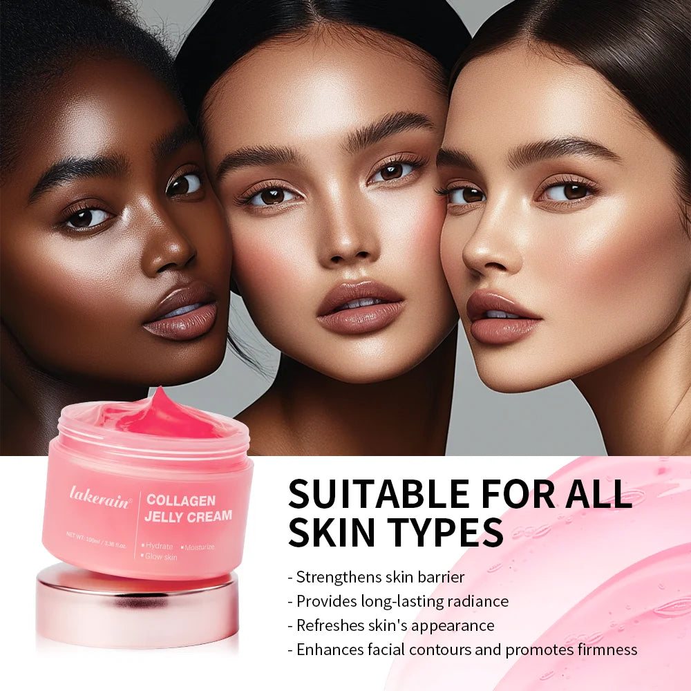 Moisturizing Collagen Jelly Cream Deep Hydration Soothing Skin Collagen Tightening Firmness Hydration Skincare Face Cream Gel Oasis Select