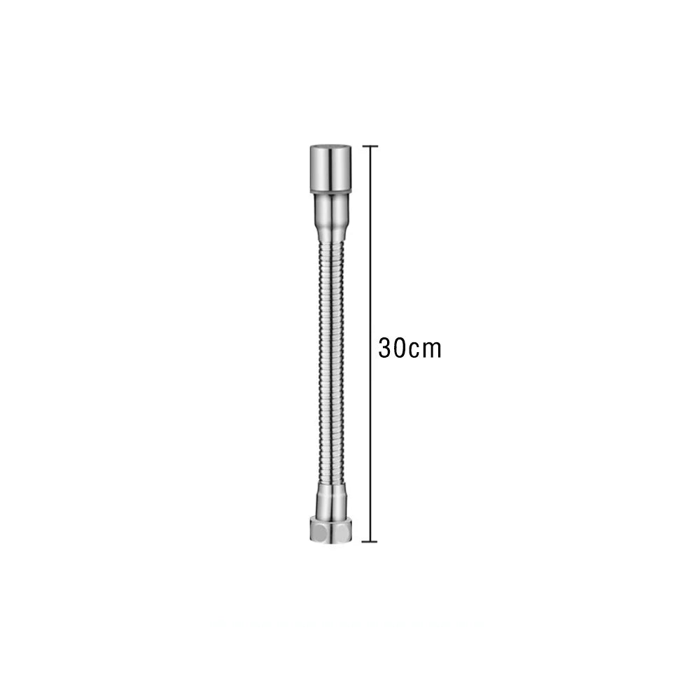 12-50cm Universal Faucet Extender Stainless Steel 360° Rotation Kitchen Sink Anti-Splash Nozzle Aerator Extension Hose 1/2 Modes Oasis Select 30cm
