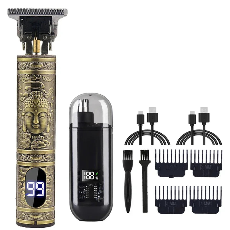 WEEME 806-HW Electric Hair Clipper UBS Rechargeable Cordless Beard Trimmer Men Powerful Electric Hair Clipper Trimming Tool Oasis Select 067-Buddha-VHS