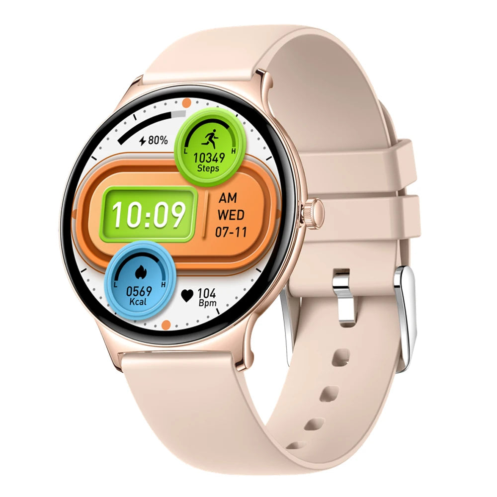 Fashion Waterproof Smart Watch Men Women Ultrathin AMOLED Screen Smartwatch Health Heart Rate Sports Fitness Blue Tooth Call Oasis Select RGPIS