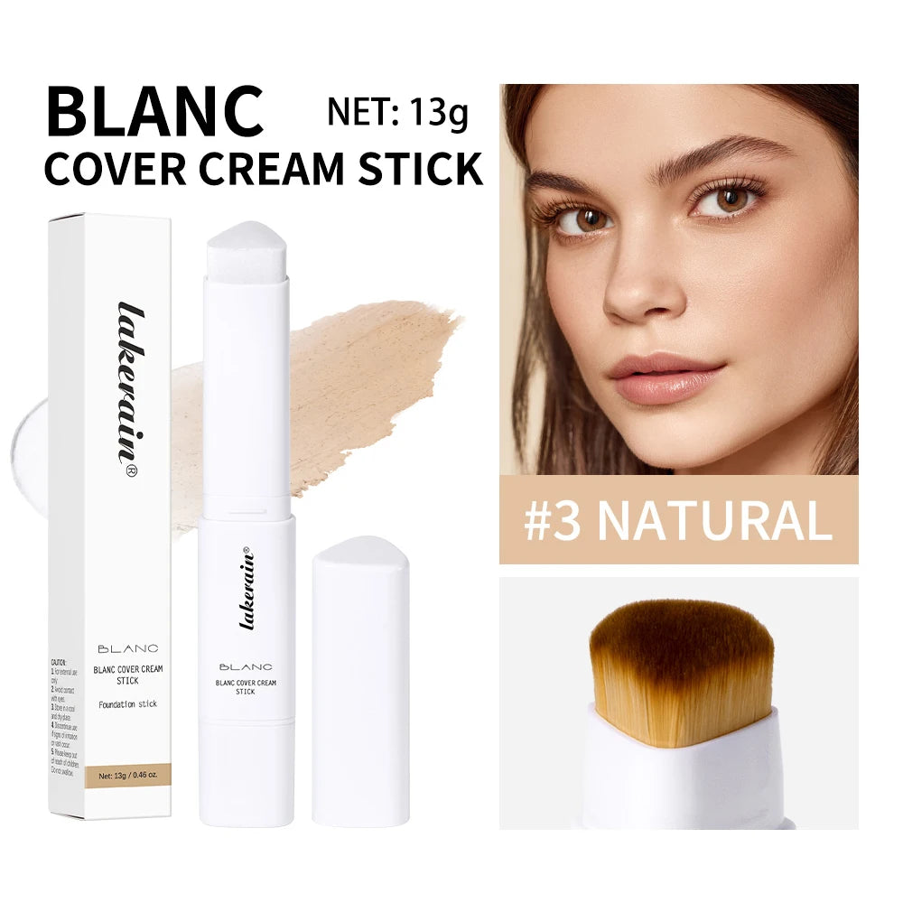 2-in-1 Color-Changing Foundation Stick Liquid Lightweight Moisturizing Brightening Foundation Color Changing For All Skin Types Oasis Select 3natural