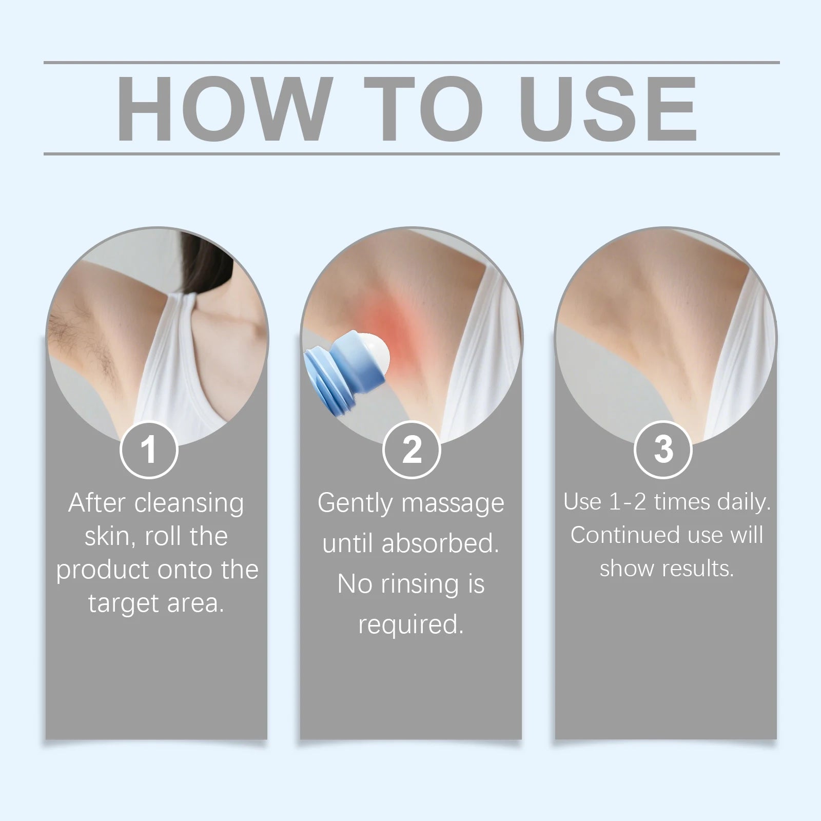 Gently Hair Removal Soothing Skin Essence Roller Ball Cleanse Nourishes Whole Body Keeps Skin Soft Care Hair Removal Roller Oasis Select