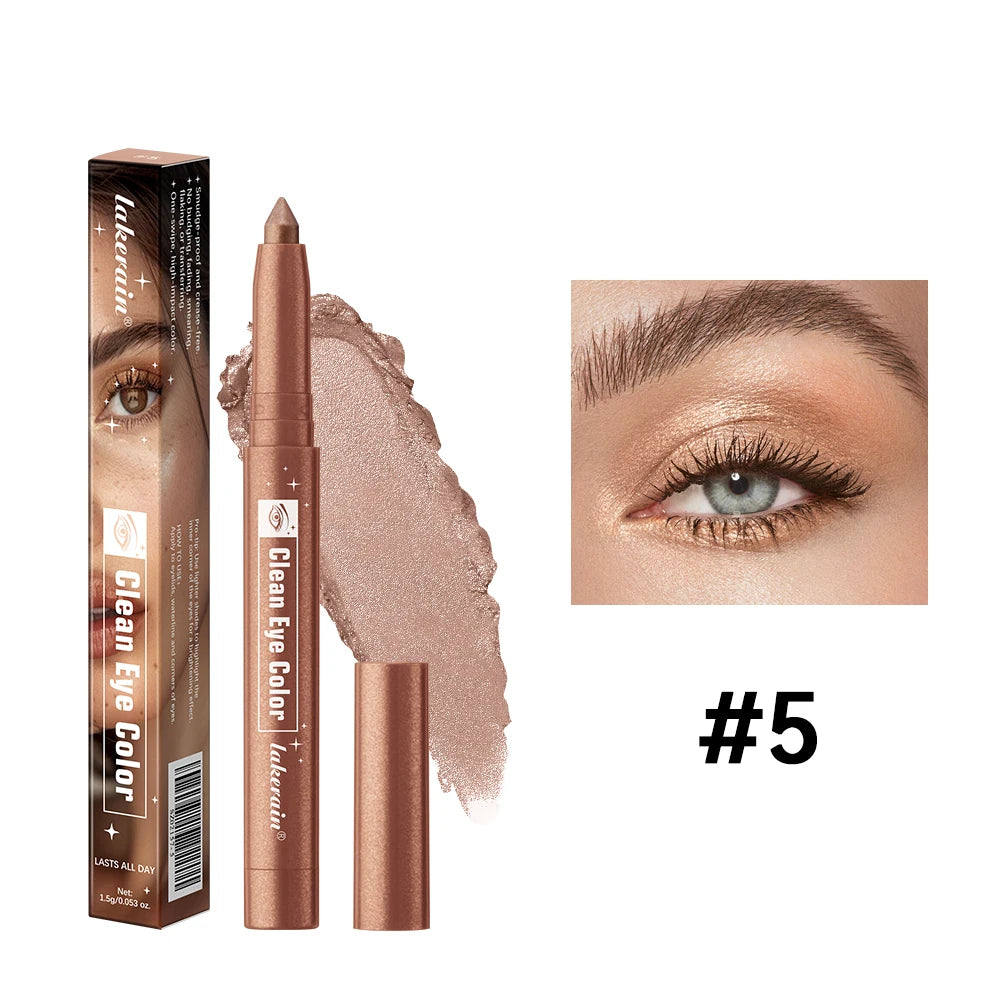 Lakerain Eyeshadow Sticks Ultra Creamy Lightweight Buildable Formula Smudge-Proof Long-Lasting Eye Color Oasis Select 5
