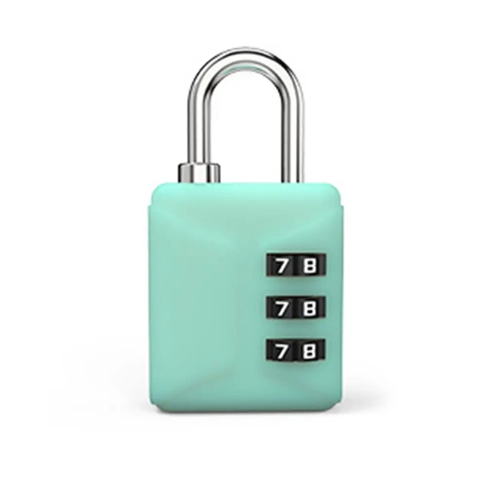 Backpack Zipper Lock Mini Password Padlock Trolley Case Password Lock Student Dormitory Cabinet Password Lock Oasis Select Green