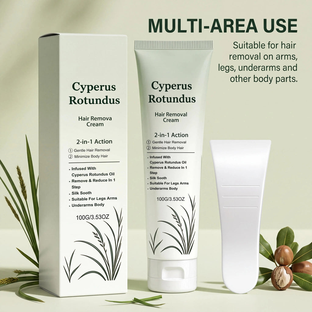 Cyperus Rotundus Hair Removal Cream – Gentle Depilatory 100g