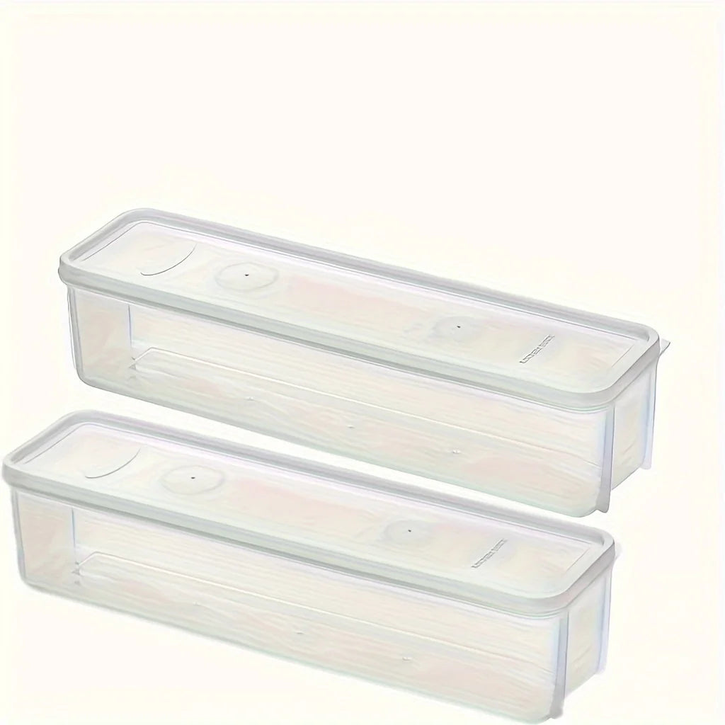 Refrigerator fresh-keeping storage box, fresh-keeping artifact,Small Food Preservation Boxes,Transparent Sealed Storage Box Oasis Select 2pcs Transparent
