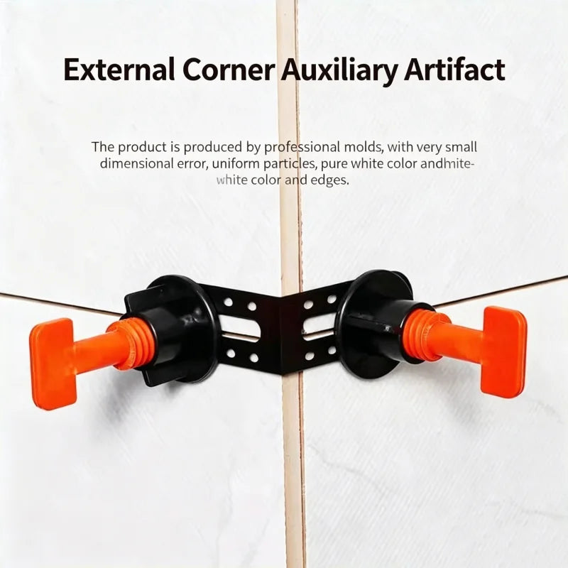 25Pcs Tile Leveling System Clips Male Angle Floor Wall Tile Leveler Spacers Locater Adjuster Put Building Construction Tools Oasis Select