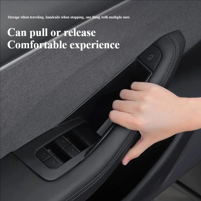 For Model Y/3/3+ Model Y Juniper 2025 Front Rear Car Door Storage Box Inner Handle All-inclusive Storage Box Car Accessories Oasis Select