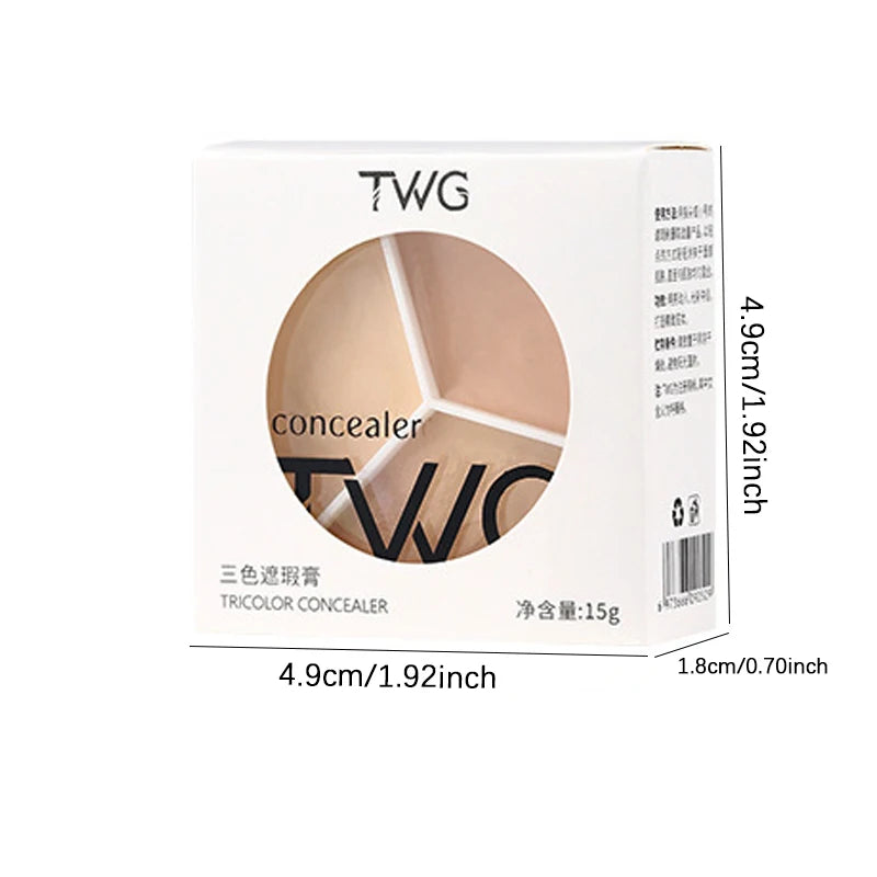 3-Color Concealer Palette – Waterproof Matte Full Coverage Concealer Palette Oasis Select