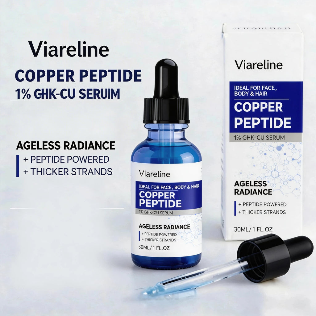 Copper Peptide Essence Hydrating Brightening Essence for Face Body Multi Moisturizing Brightening Soothing Face Skincare Essence Oasis Select