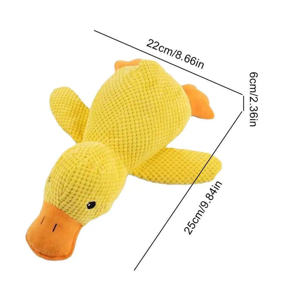 Yellow Duck Dog Toy Interactive Squeaky Soft Comfort Pet Accessory Dog Toys Plush for Travel Beach Pool Park Yard Bedroom Garden Oasis Select Yellow S