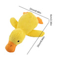 Yellow Duck Dog Toy Interactive Squeaky Soft Comfort Pet Accessory Dog Toys Plush for Travel Beach Pool Park Yard Bedroom Garden Oasis Select Yellow S