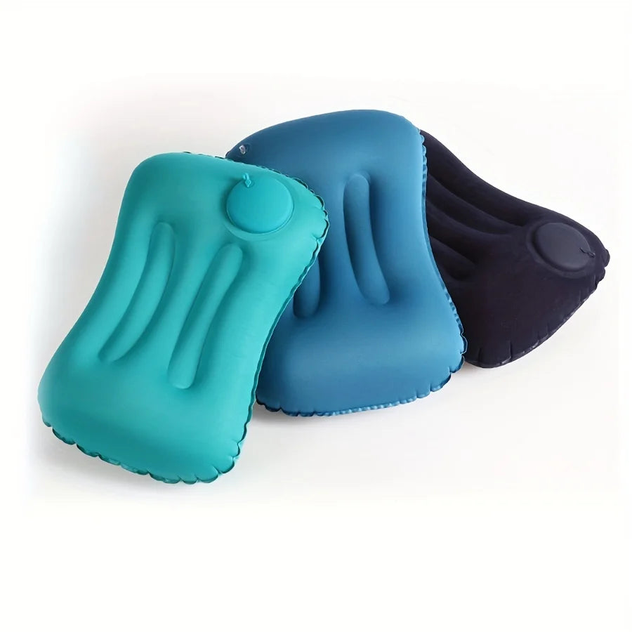Travel Pillow Air Inflatable Airplane Car Pillows Pillow Folding Press Type Bed Pillow Neck / Waist Cushion Home Office Supplies Oasis Select