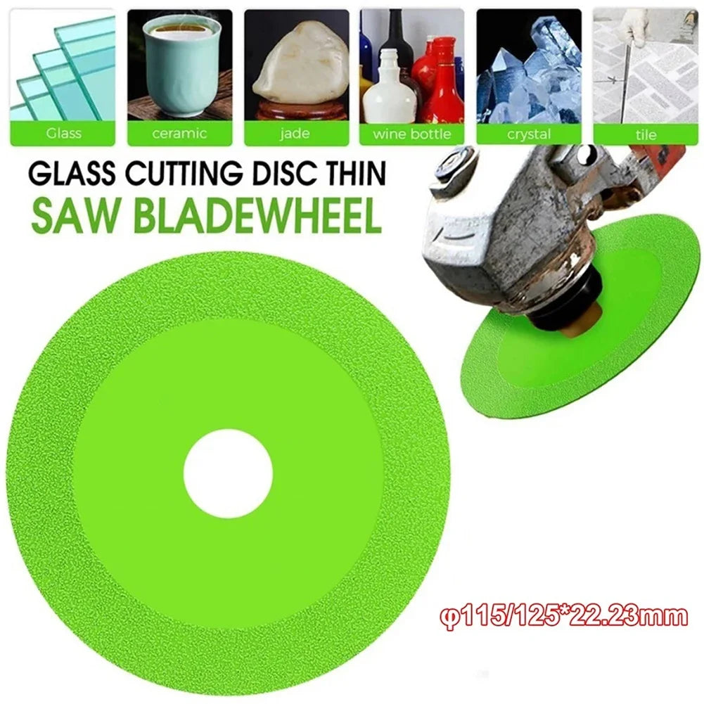 115/125mm Glass Cutting Disc Diamond Marble Ceramic Tile Jade Grinding Blade For Jade Crystal Grinding Wheel Glass Cutting Sheet Oasis Select