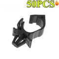 Weather Resistant Anti-Loose 10mm Car Wiring Harness Fixing Clips Zip Ties Cable Buckle Corrugated Pipe Fastener Multi-Function Oasis Select 50PCS