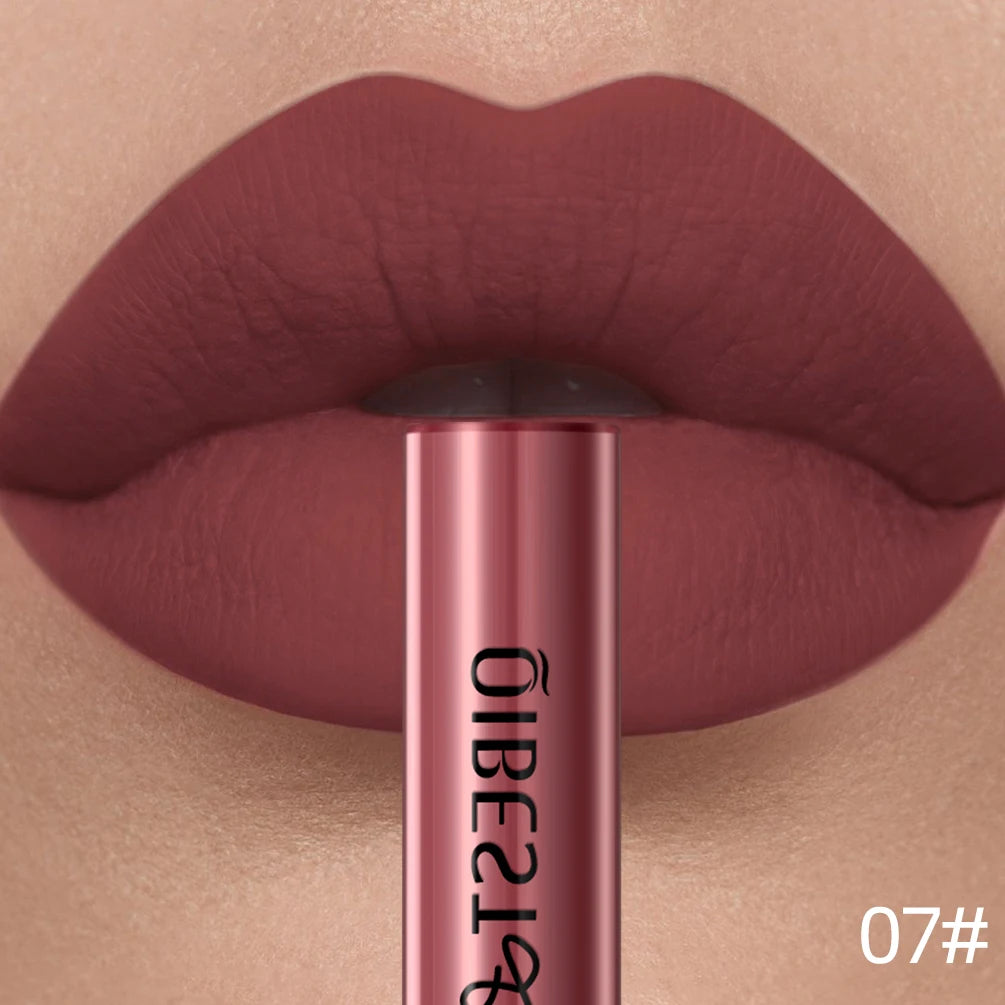 QIBEST Matte Liquid Lipstick – Long-Lasting Velvet Lip Gloss