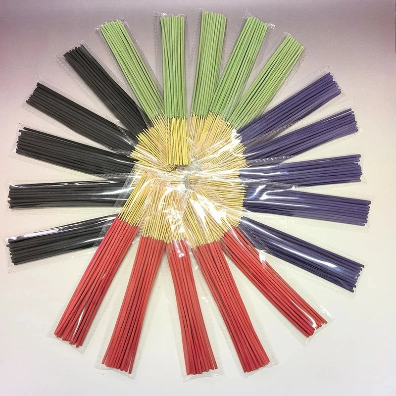 400 Aromatherapy Incense Sticks Set 4 Natural Fragrances Lavender White Sage Dragon's Blood Cherry Blossom for Yoga Meditation Oasis Select