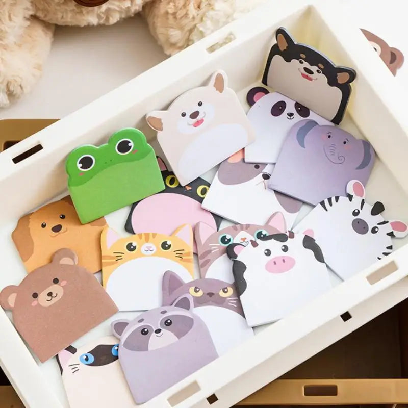 240/960 Sheets Large Capacity Adhesive Animal Shaped Memo Pads Cartoon Cute And Interesting Animal Shaped Sticky Notes Oasis Select
