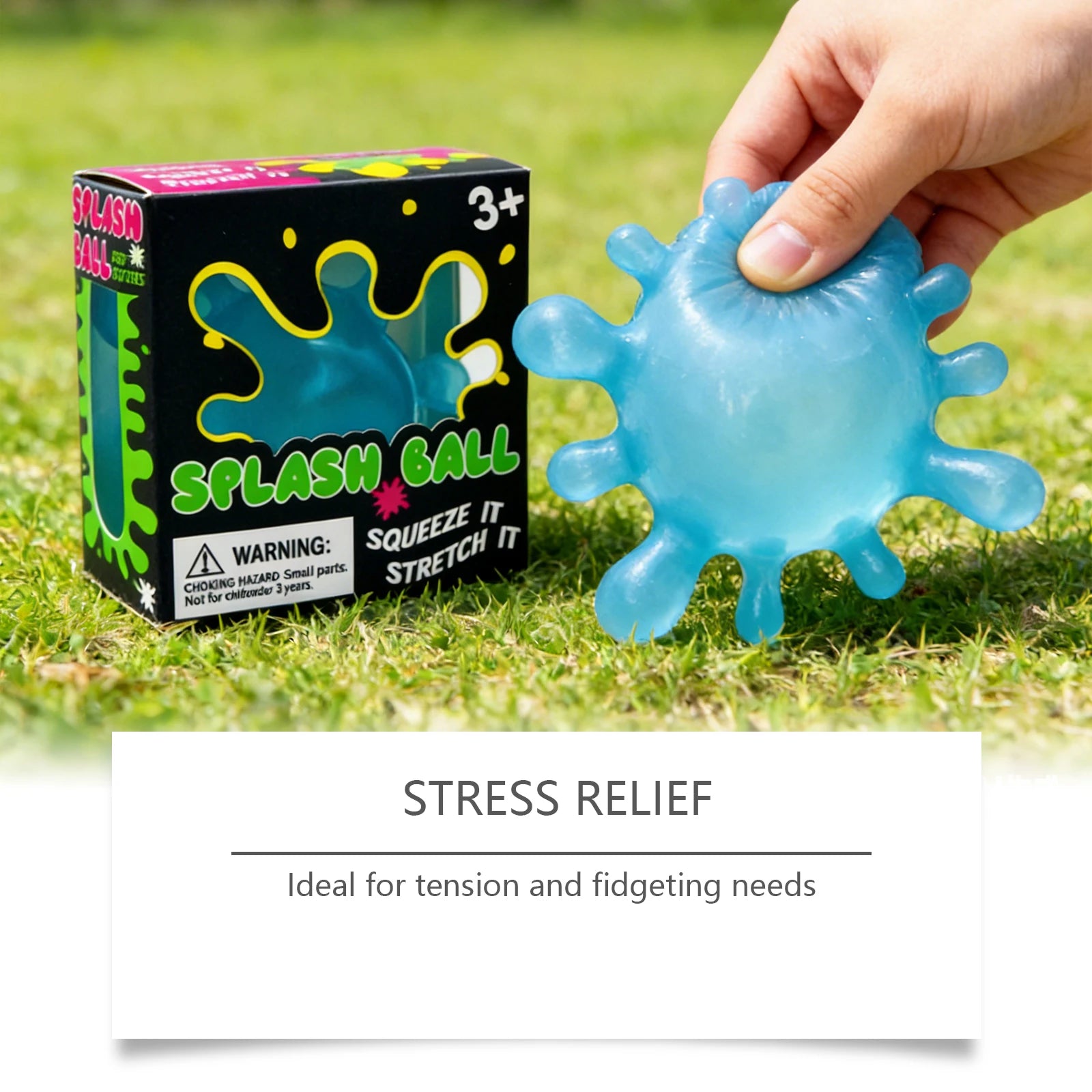 Splash Squeeze Stress Ball – Slow Rise Fidget Toy for Anxiety Stress Relief Toy Oasis Select