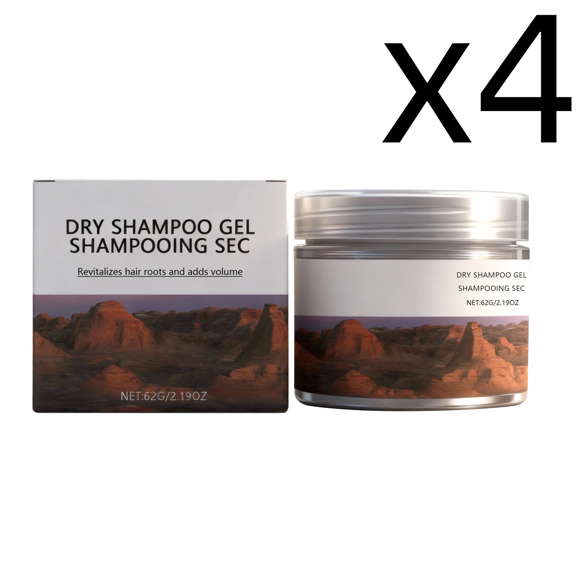 Coconut Oil Dry Shampoo Gel Add Hair Volume Natural Plump Fluffy Keep Hair Refreshing Convenient Use Non Greasy Hair Wash Gels Oasis Select 62g Boxed X 4PCS
