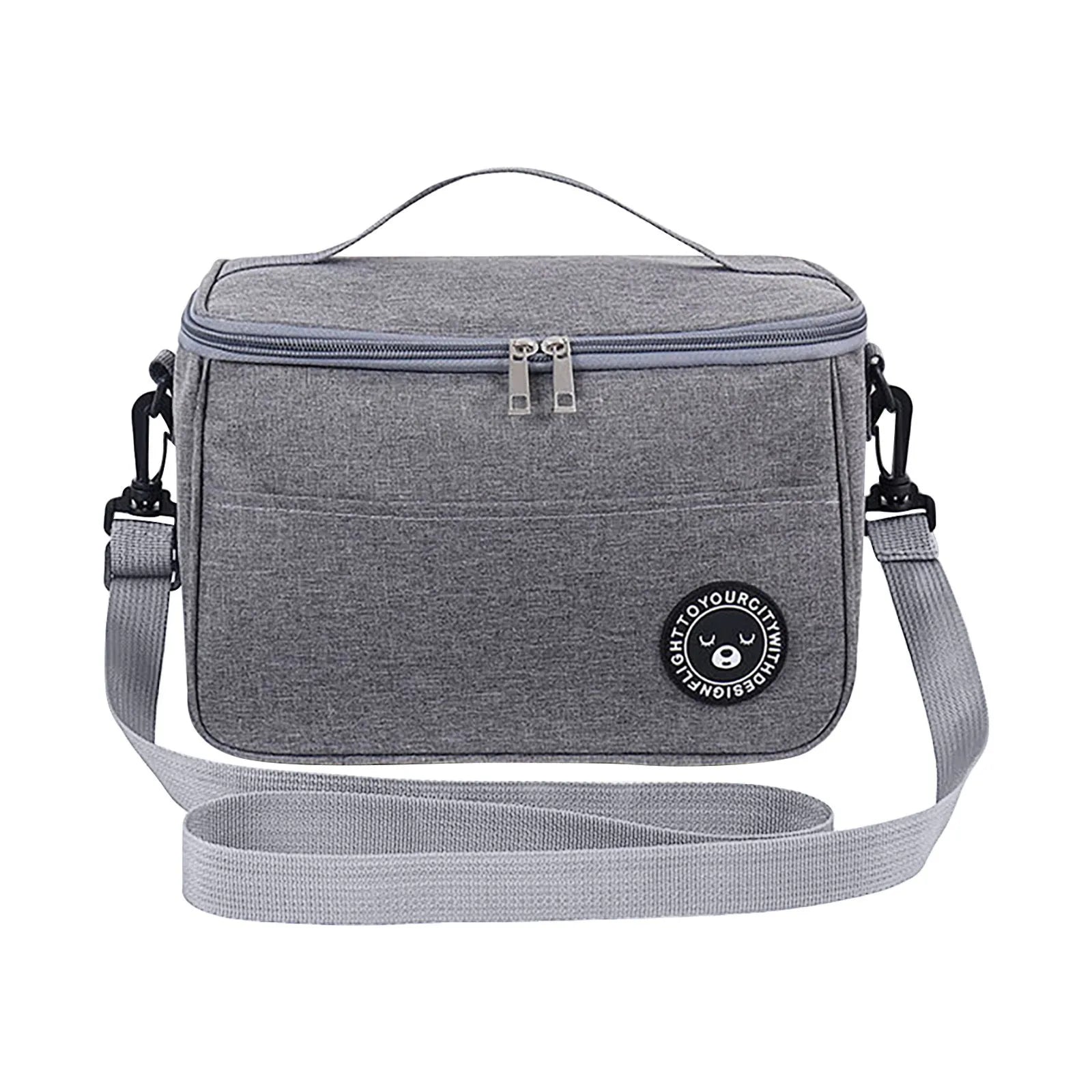 Portable Picnic Bag Thermal Insulated Lunch Box Tote Cooler Handbag Waterproof Backpack Bento Pouch School Food Storage Bags Oasis Select AS