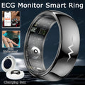 AI ECG Smart Ring – Heart Rate, Blood Pressure & Sport Tracker