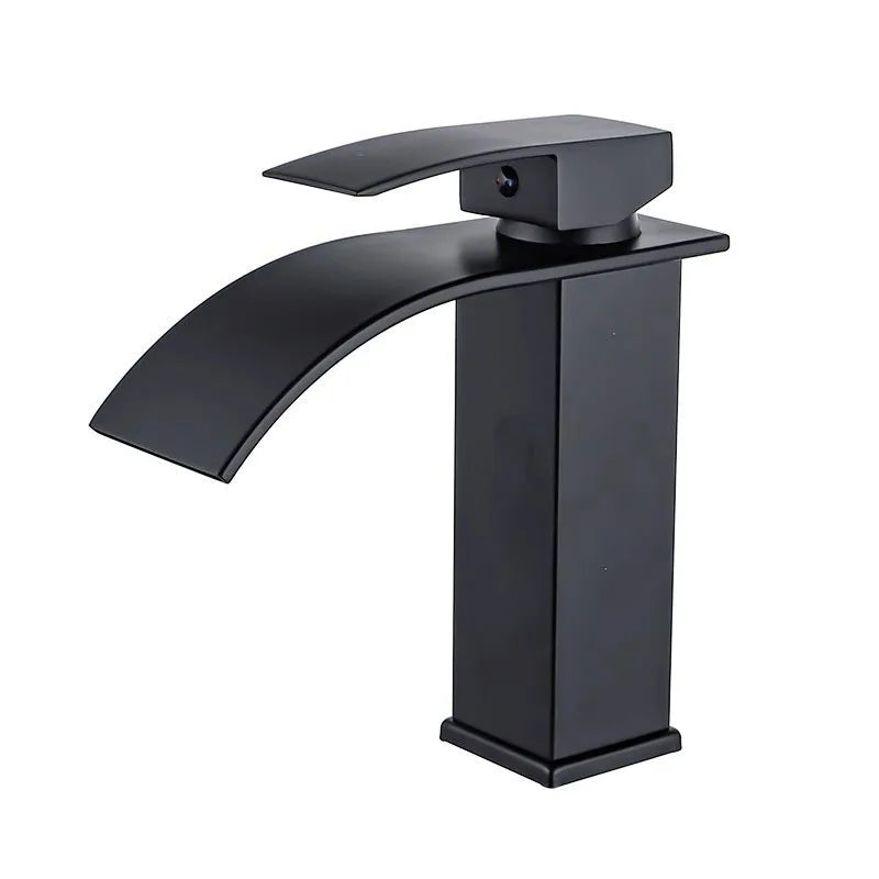 Waterfall Sink Faucet Bathroom Accessories Dual Control of Hot and Cold Bathroom Mixer Tap Washbasin Faucet Set Fixture Home Oasis Select
